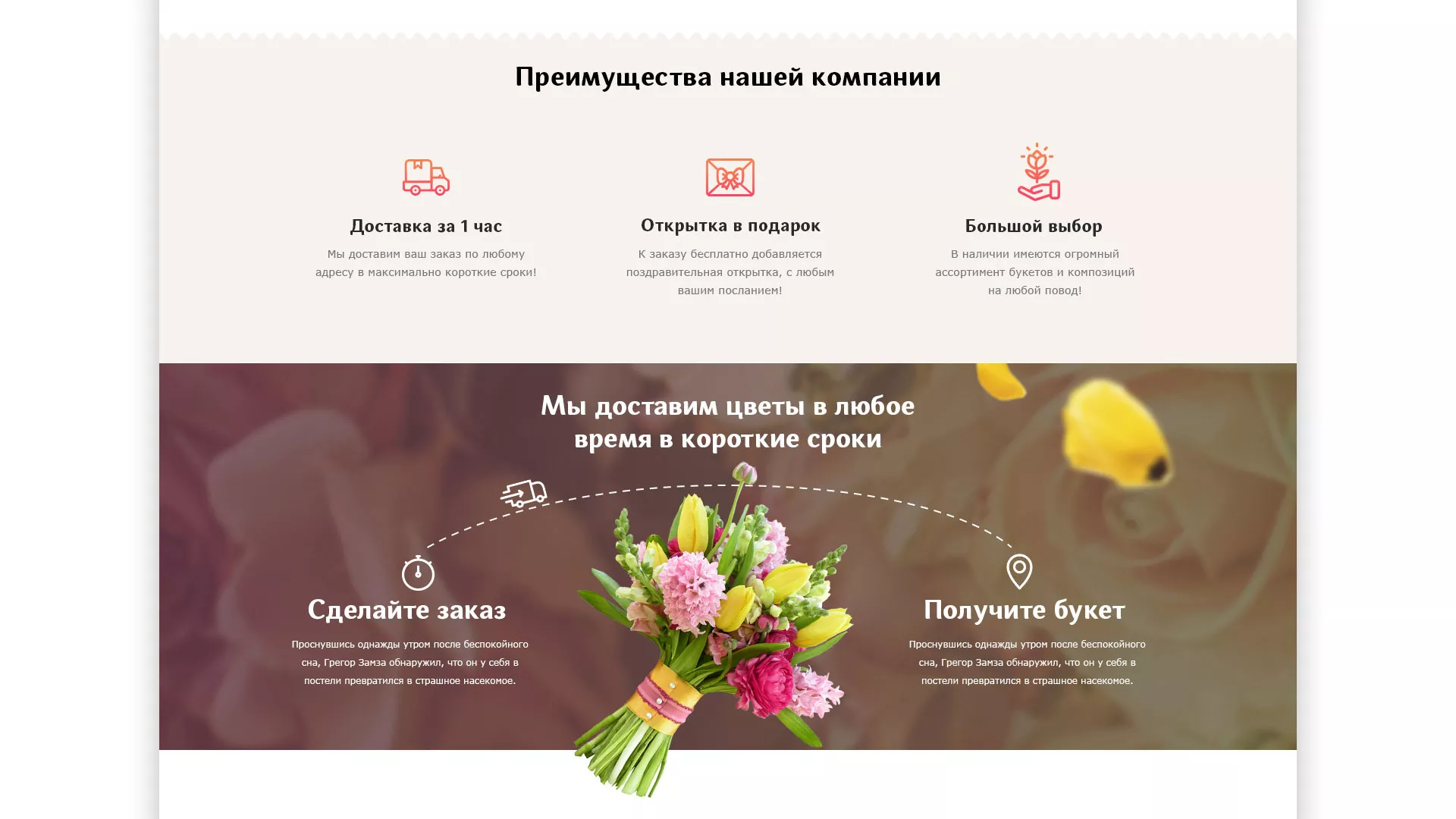 Создание интернет-магазина «Букет-онлайн» по цветам в Наволоках