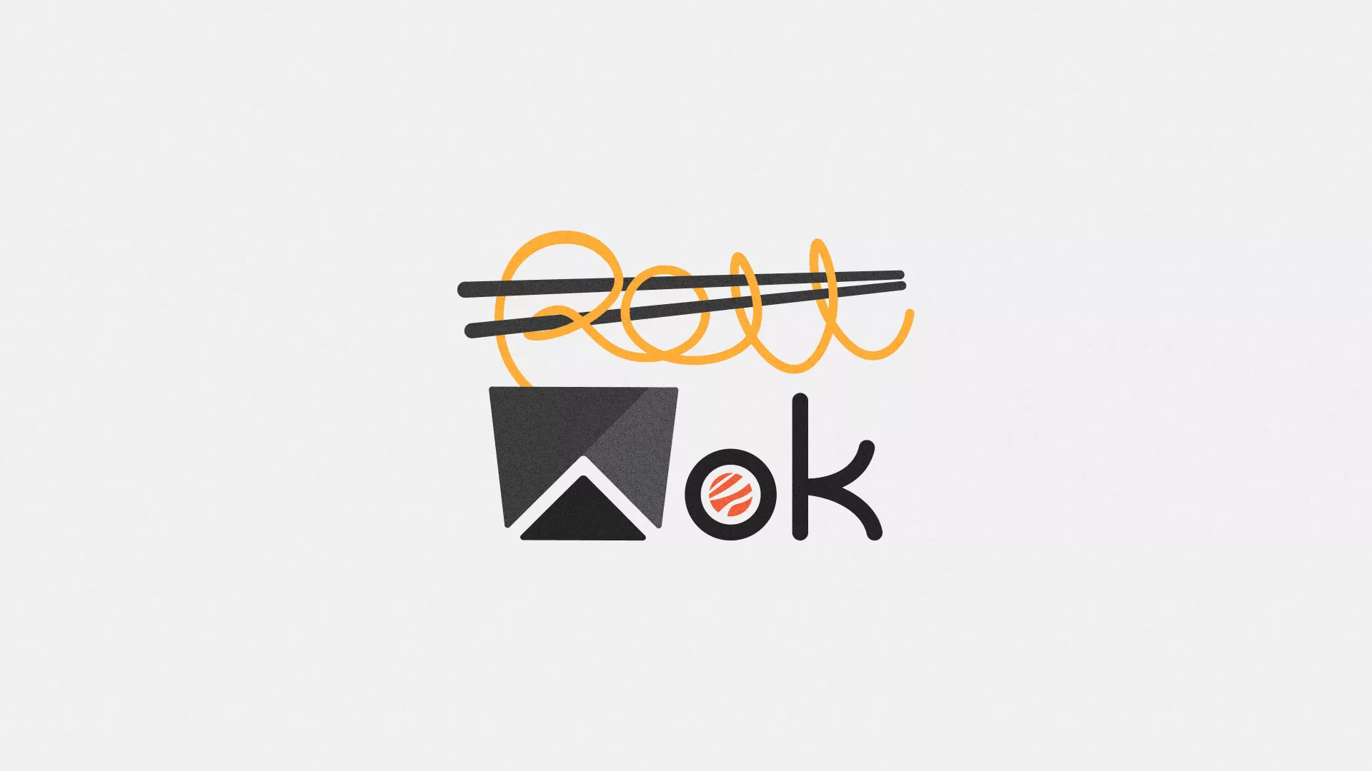 Разработка логотипа в Наволоках для суши-бара «Roll Wok Club» Разработка логотипа в Наволоках для суши-бара «Roll Wok Club»